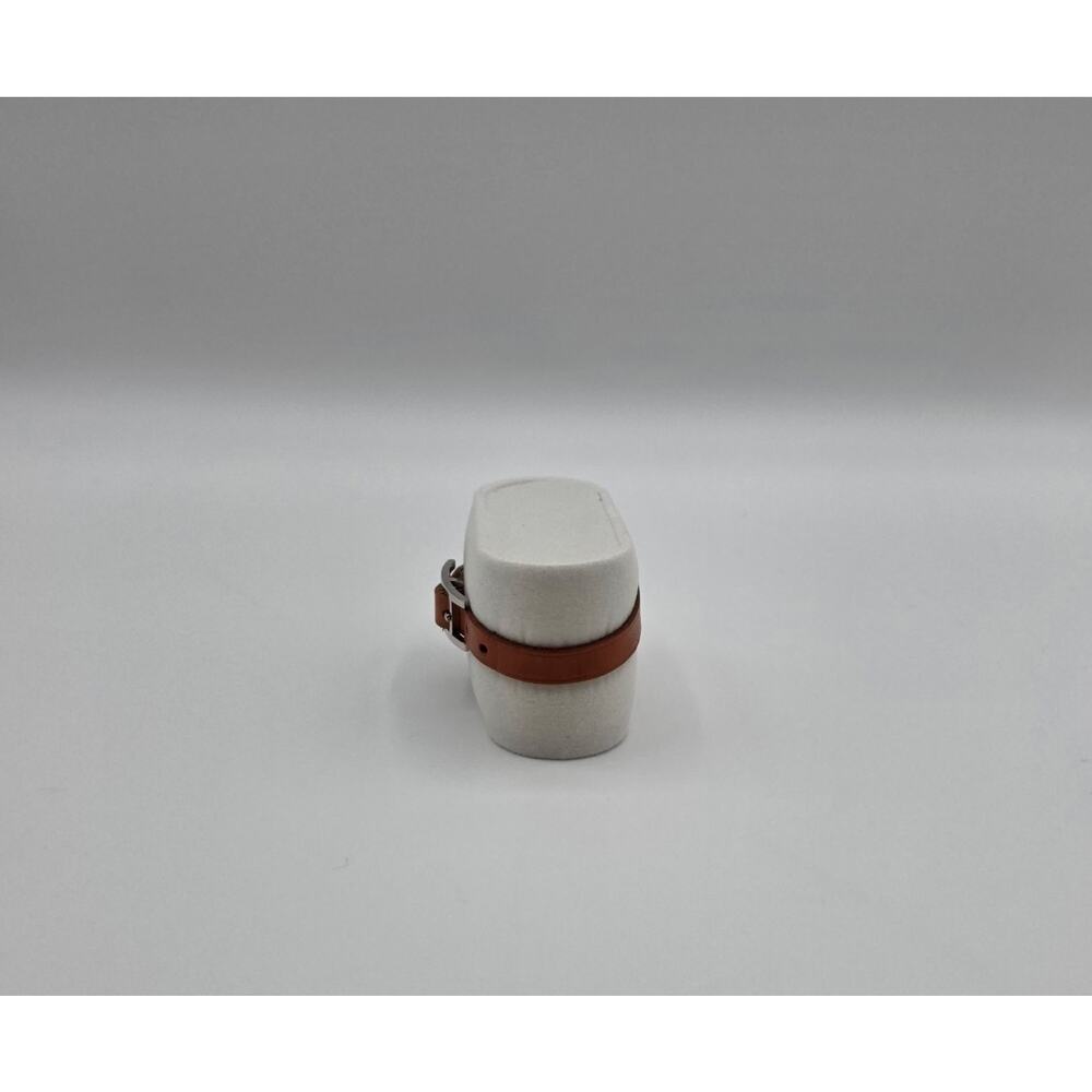 Hermès H Buckle Leather Bracelet Brown Silver Hardware Adjustable France - Picture 2 of 16